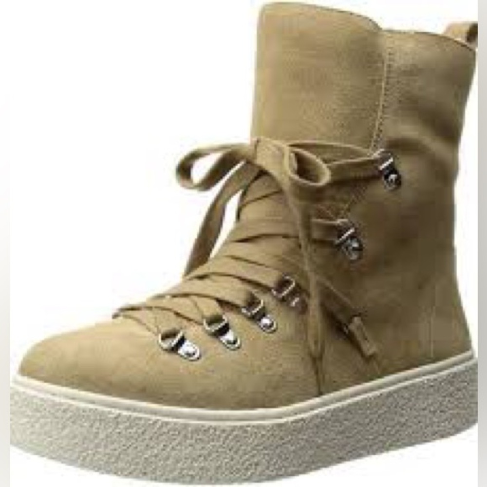 J/SLIDES NYC J Slides Suede Faux Fur Lined Bolt Boots Size 9